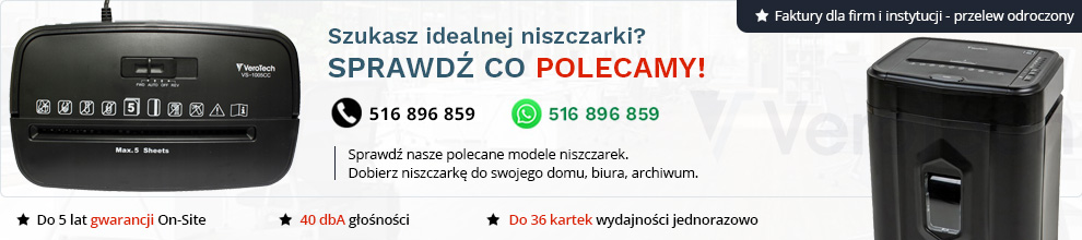 Polecane Niszczarki
