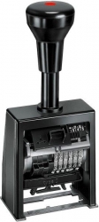 Numerator REINER 6-cyfrowy plastikowy, czarny - X05131