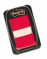 Zakładki POST-IT 25 X 43 mm czerwone 50 kartek - X04451