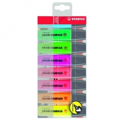 Zakreślacz STABILO BOSS ORIGINAL MIX 8 KOL. - X08159
