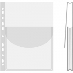 Koszulki na katalogi DONAU PP krystaliczne A4 ekologiczne - X06920