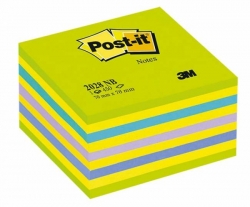 Kostka samoprzylepna POST-IT niebiesko-zielona cukierkowa 76 X 76 mm 450 kartek - X02554
