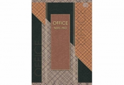 Blok biurowy A6 kratka 100 kartek, losowy wzór okładki - X04573