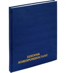 Dziennik korespondencyjny A4/192K granatowy- X02475