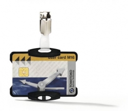 Holder do karty DURABLE czarny (25)